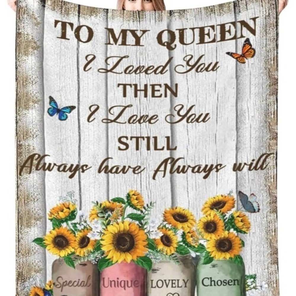 Sunflower Love Blanket - Multicolor